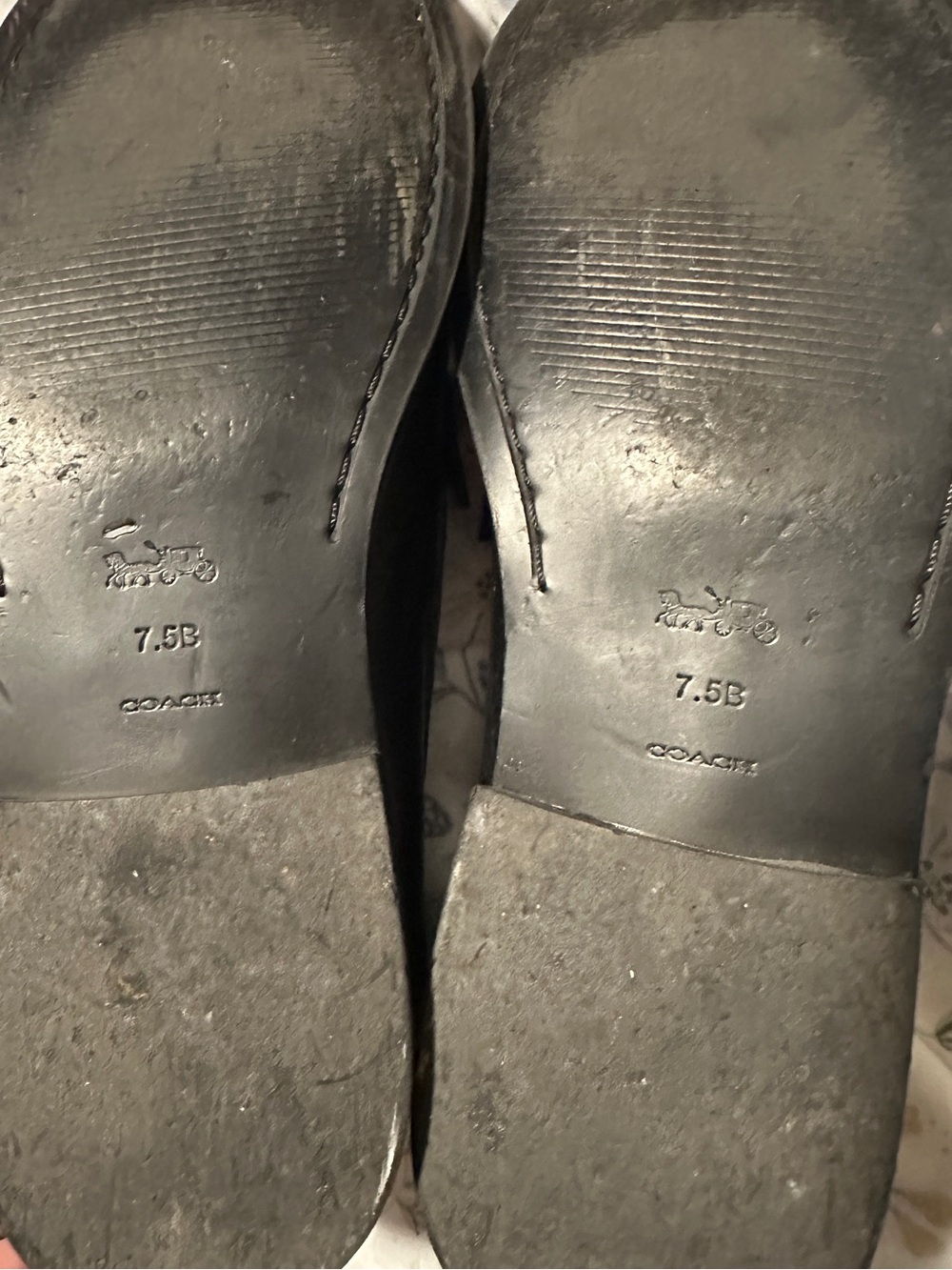 Coach Jolene Scultped "C" Tailored Moc Loafer Flats 7.5 - Picture 8 of 9